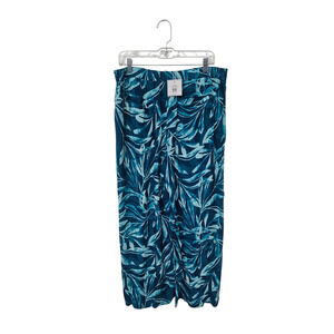 Kari Floral Wide Leg Pants Size L Tropical Artsy Office Spring Bloomcore Resort